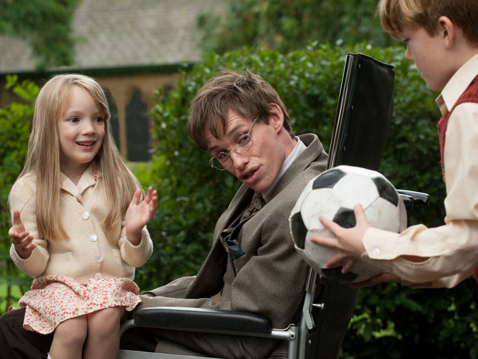 Ongoing debate: Eddie Redmayne in ‘The Theory of Everything’