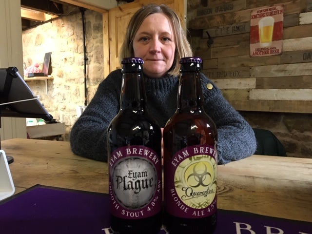 Tracy Chopping of Eyam Brewery (The Independent)