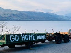 Judy Murray says ‘go home idiots’ to those heading for the Highlands