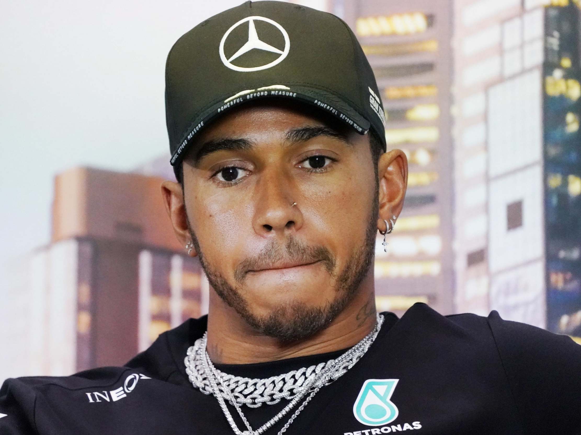 Lewis Hamilton is happy to stay put