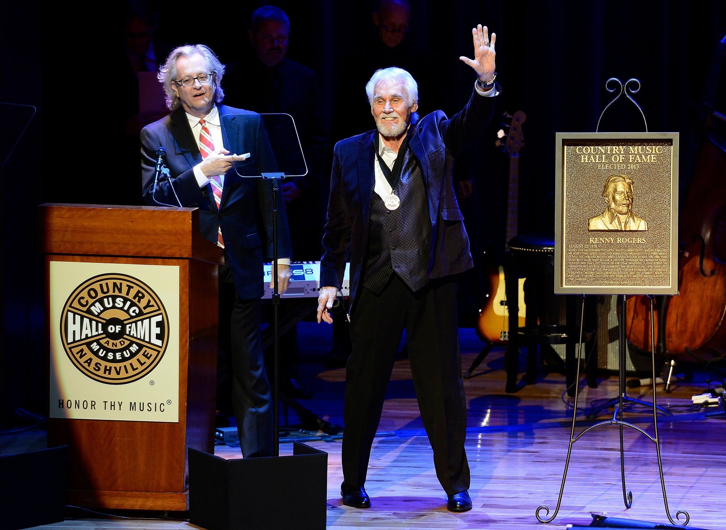 Nashville royalty: Rogers is inducted into the Country Music Hall of Fame in 2013