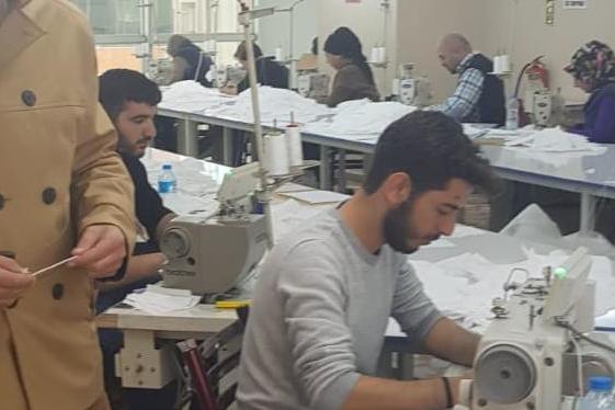 Face masks being made in unsterile sweatshops