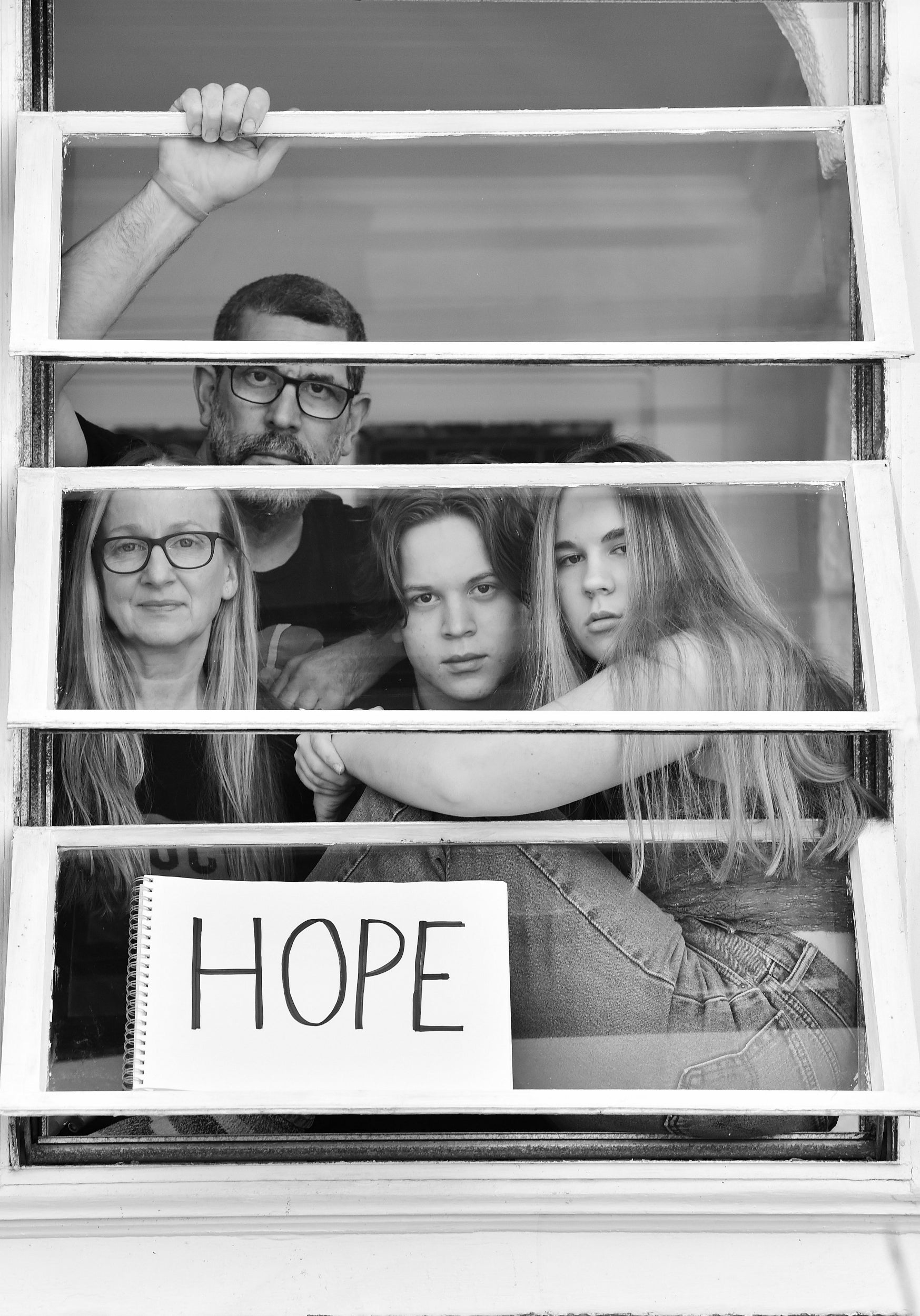 Agnetha Septimus, Matthew Septimus, and children Ezra and Nora