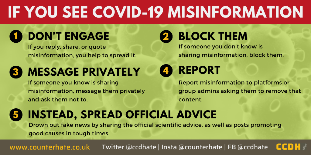 Government-backed advice issued over coronavirus-related misinformation being spread onlince