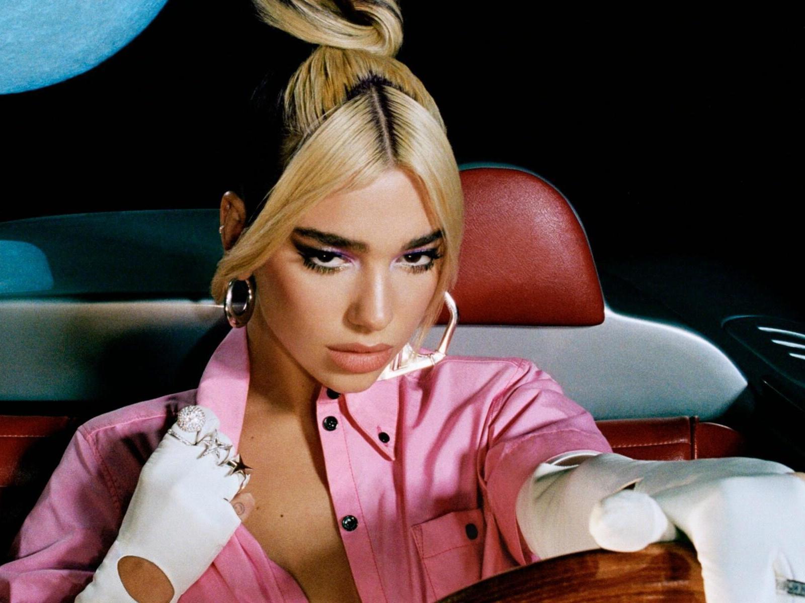 Dua Lipa in album art for ‘Future Nostalgia’