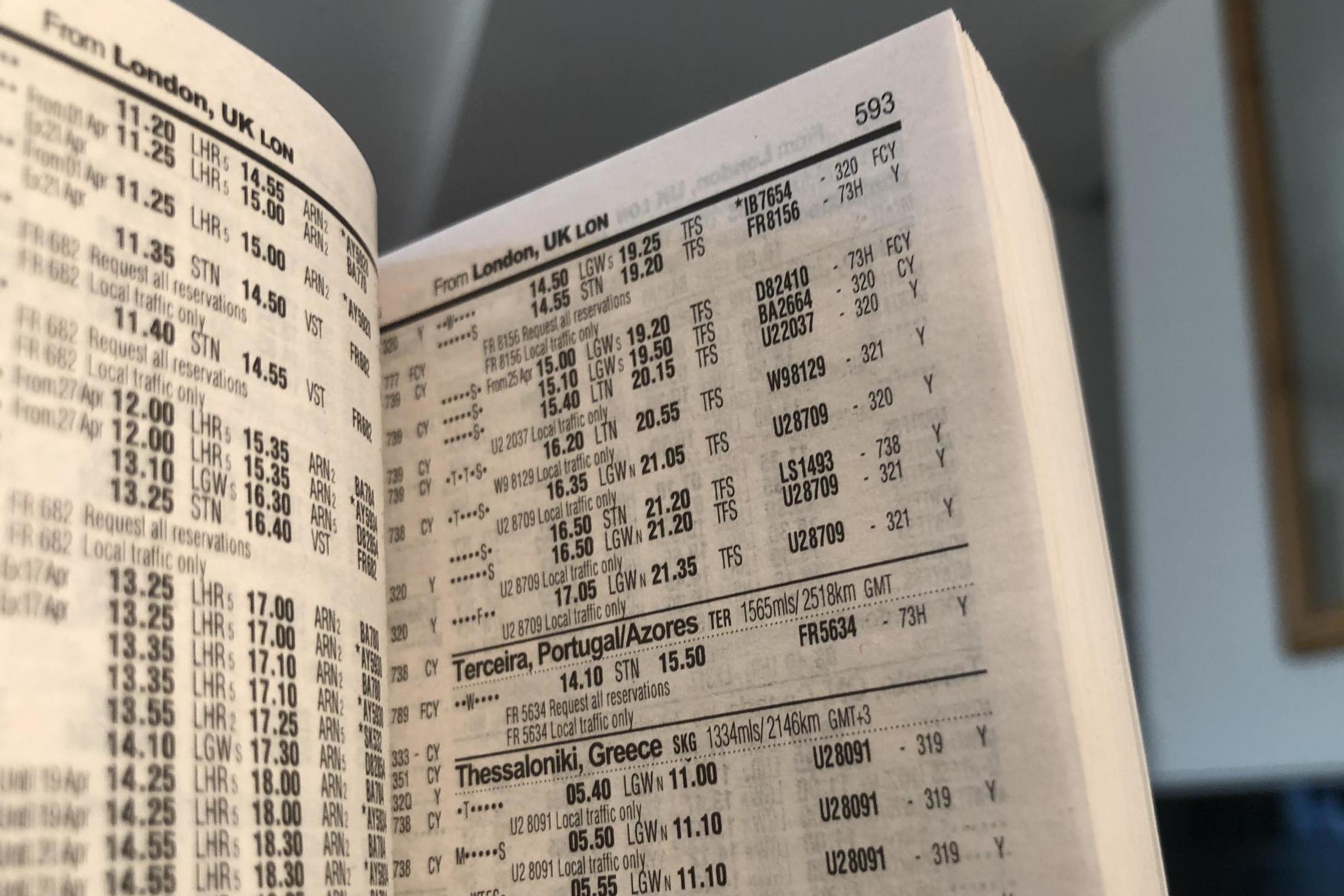 Distant dreams: the ‘Pocket Flight Guide’, April 2020