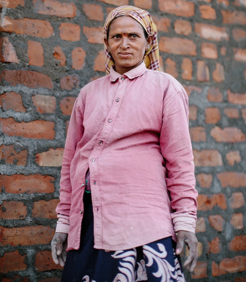 Patlavat, a construction worker, says her husband left her when she was diagnosed with leprosy (Tom Bradley)