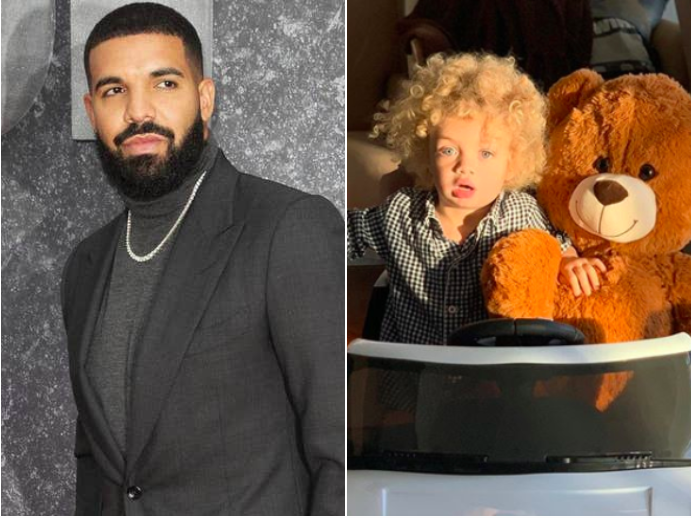 Drake and his son Adonis