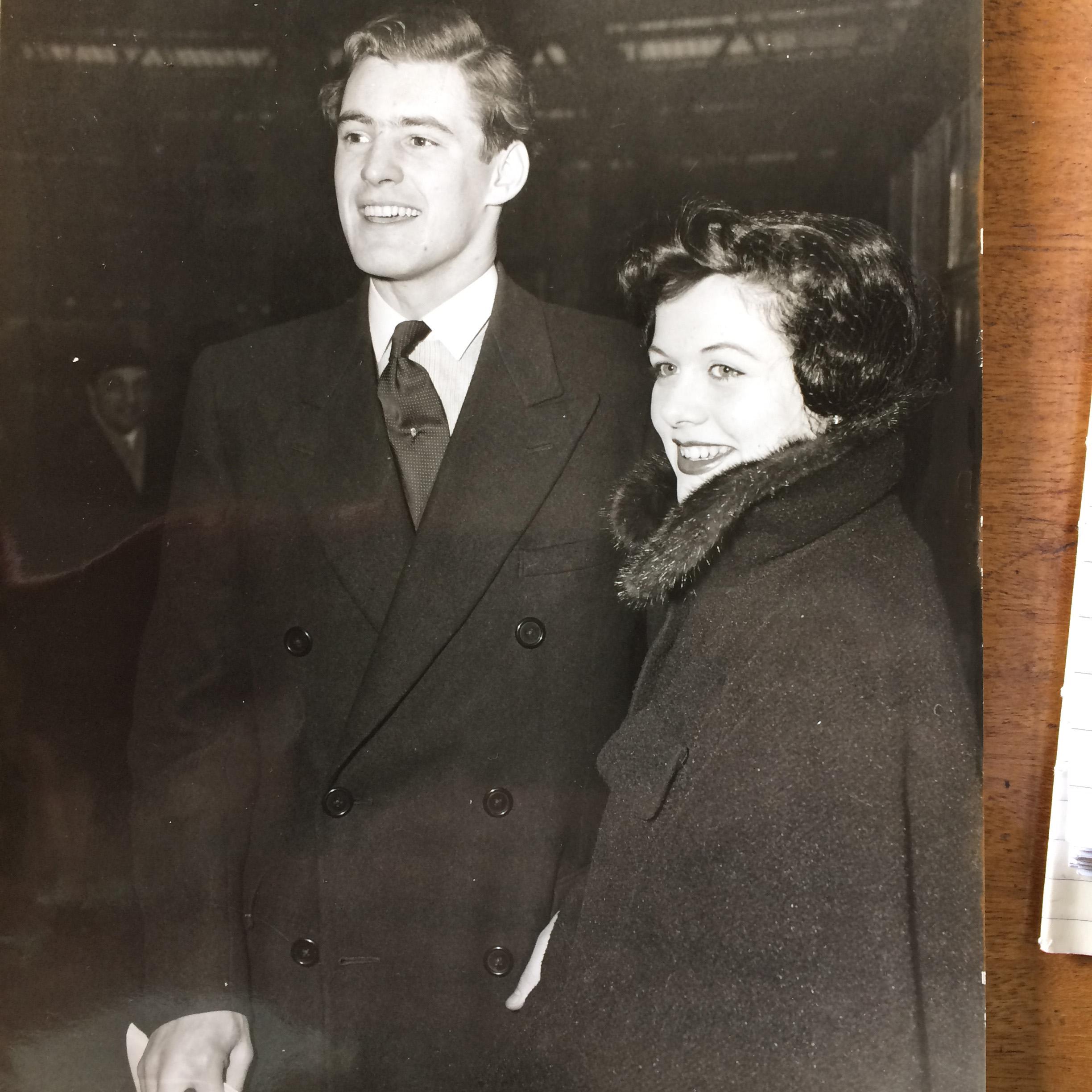 Mum and dad, Bill and Mimi – (the Earl of Coventry and Mimi Medart) – pictured in London in 1957