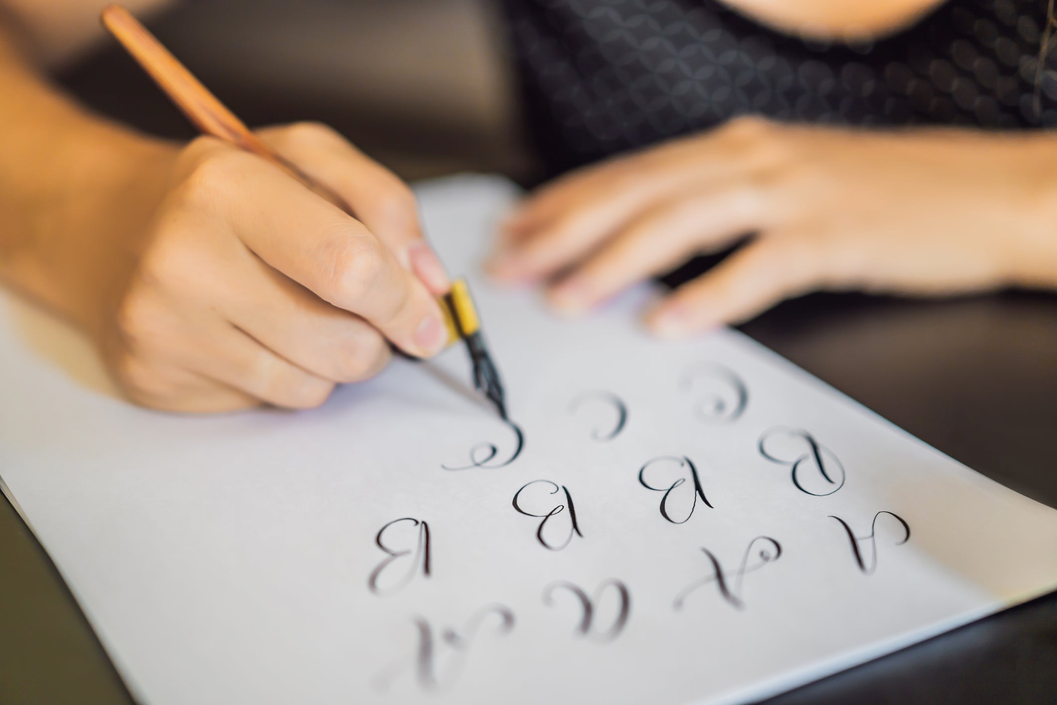 Calligraphy is easy to start, and all you need is a pen and paper – and some ink (Getty)