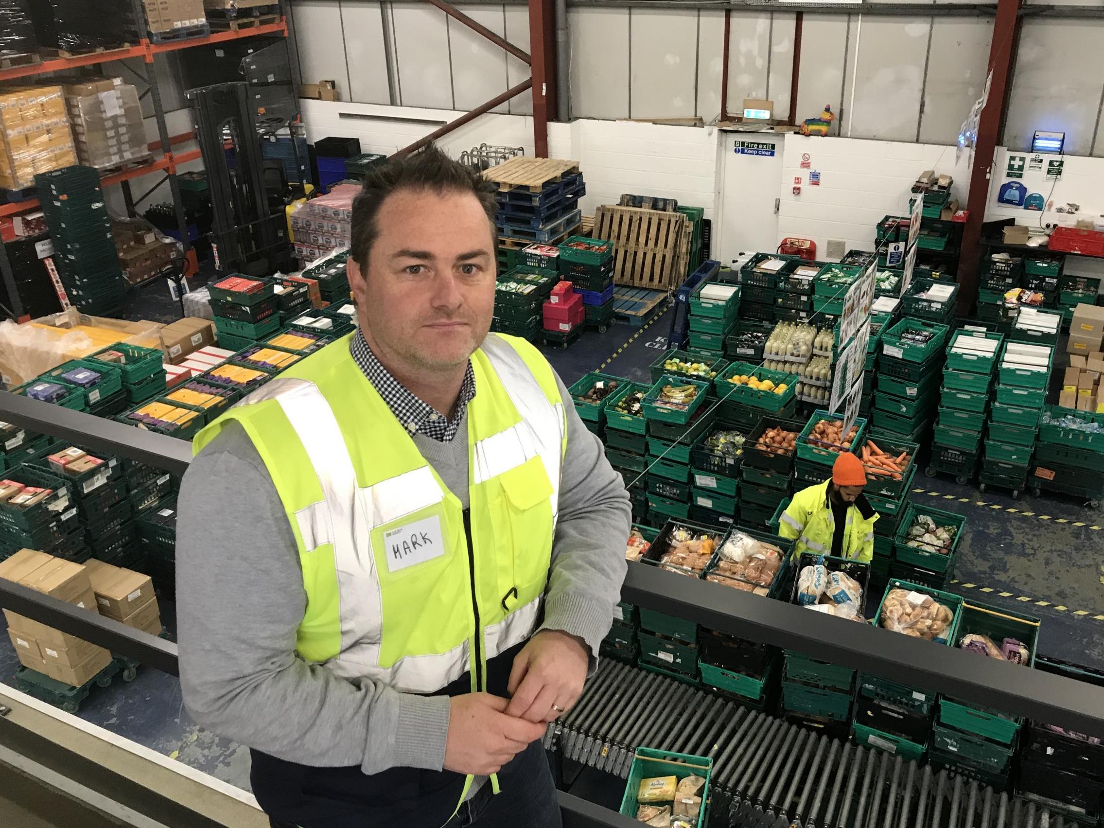 Mark Curtin, CEO of The Felix Project, at the charity's west London distribution centre