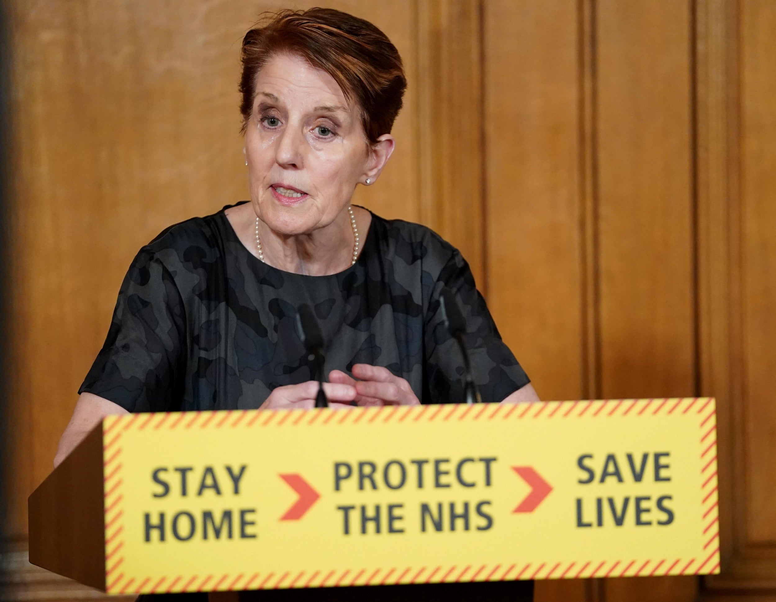 Yvonne Doyle of Public Health England spoke at the 10 Downing Street press conference