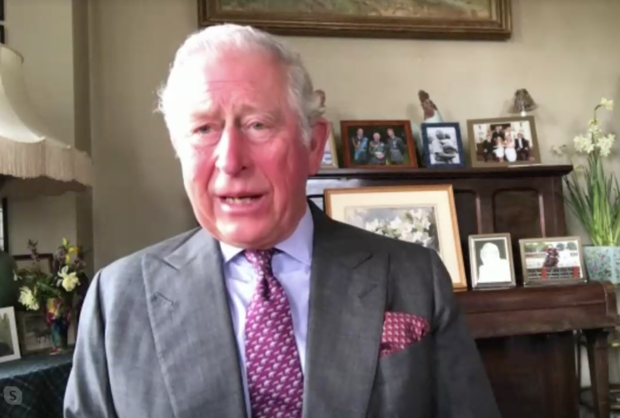 Prince Charles opens NHS Nightingale Hospital by video link