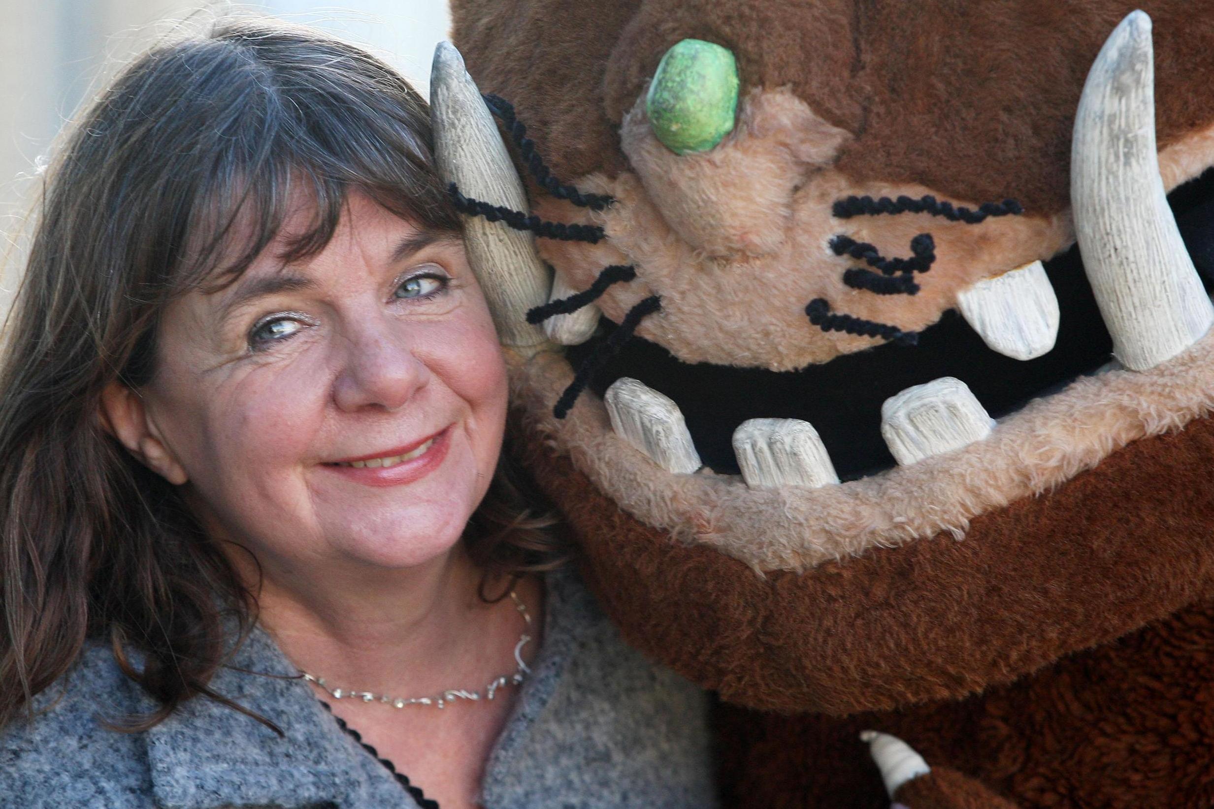 Julia Donaldson and the Gruffalo in 2008.