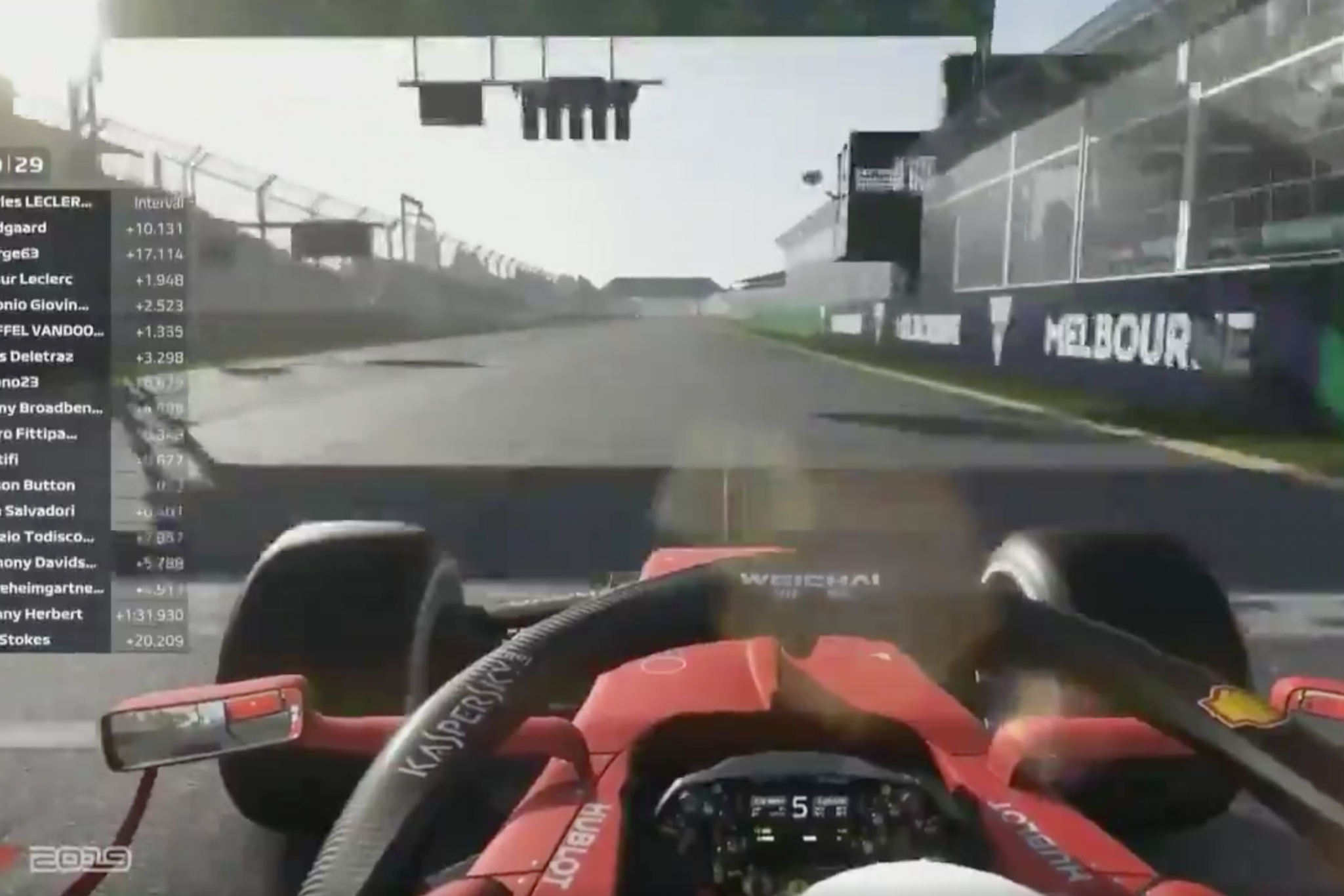 Charles Leclerc won the Australian Virtual Grand Prix