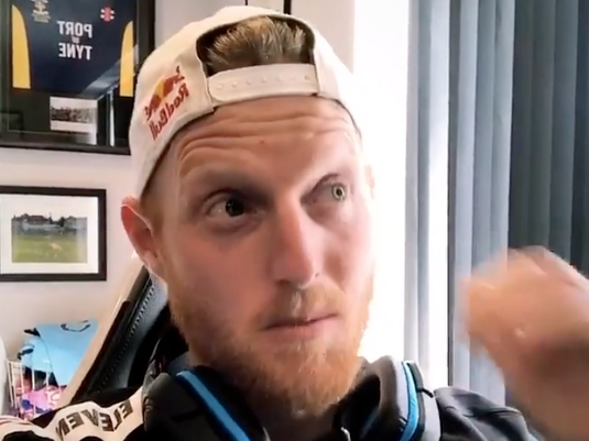 Ben Stokes finished last on his F1 Virtual Grand Prix debut