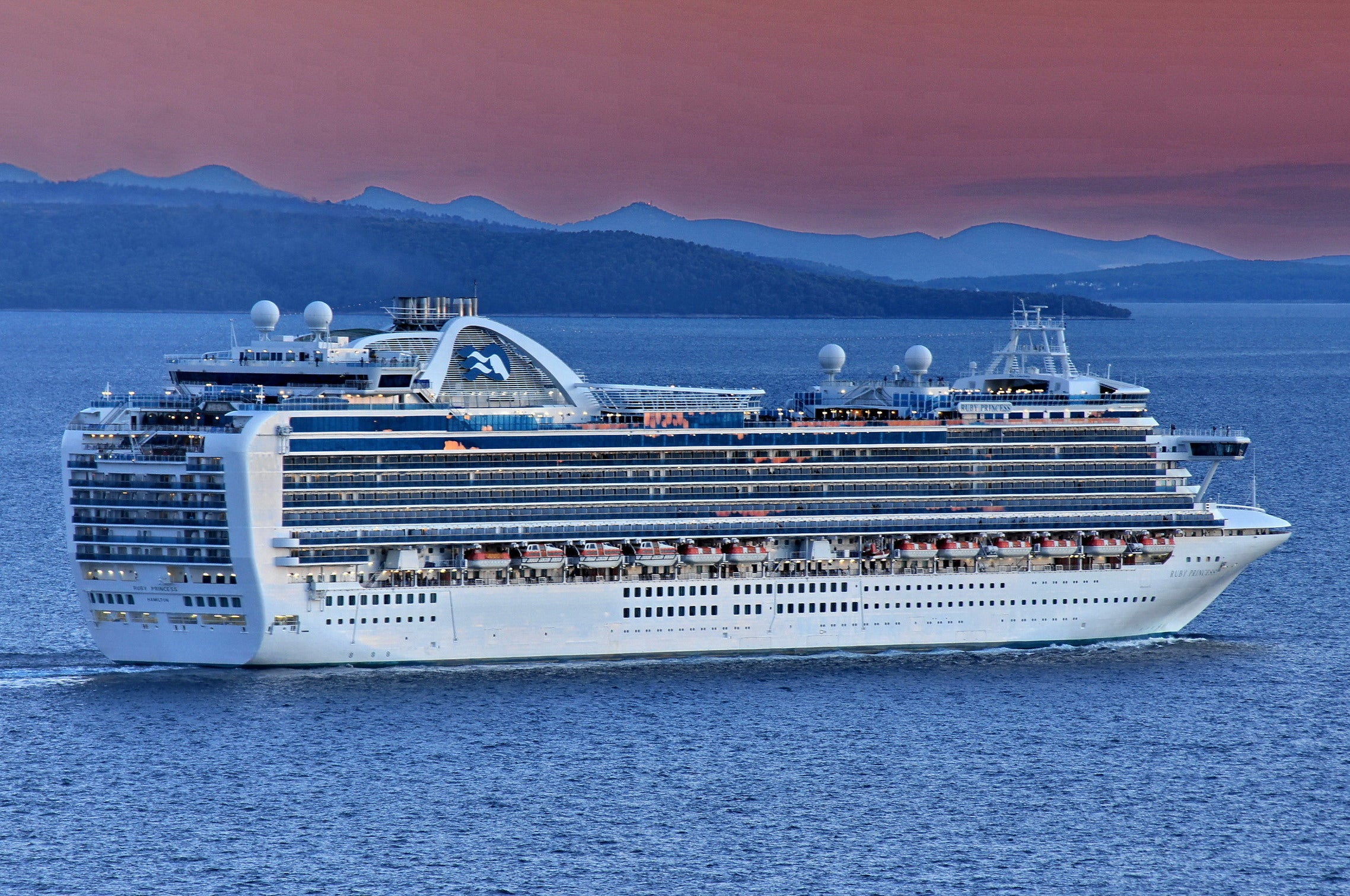 The Ruby Princess cruise ship