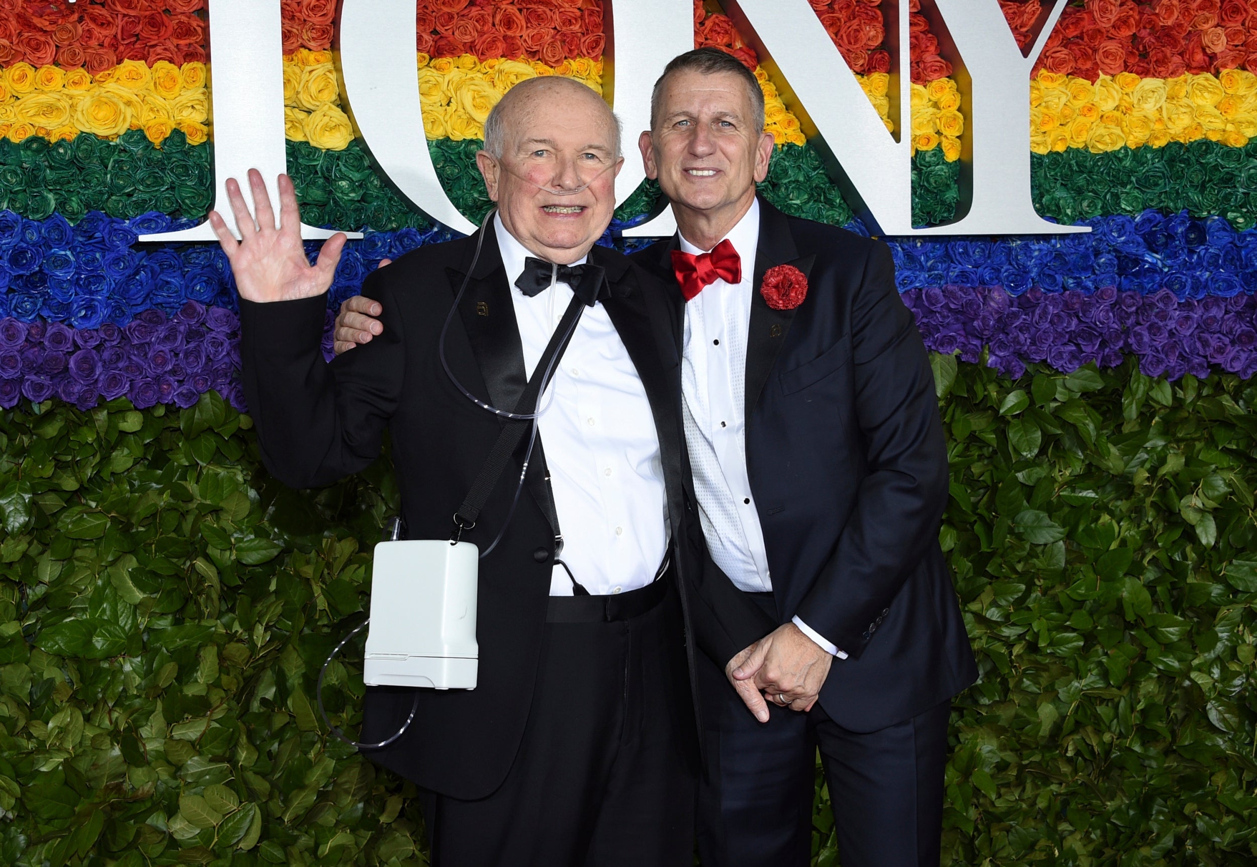 Guest of honour: McNally with his husband, the producer Tom Kirdahy, at last year’s Tonys