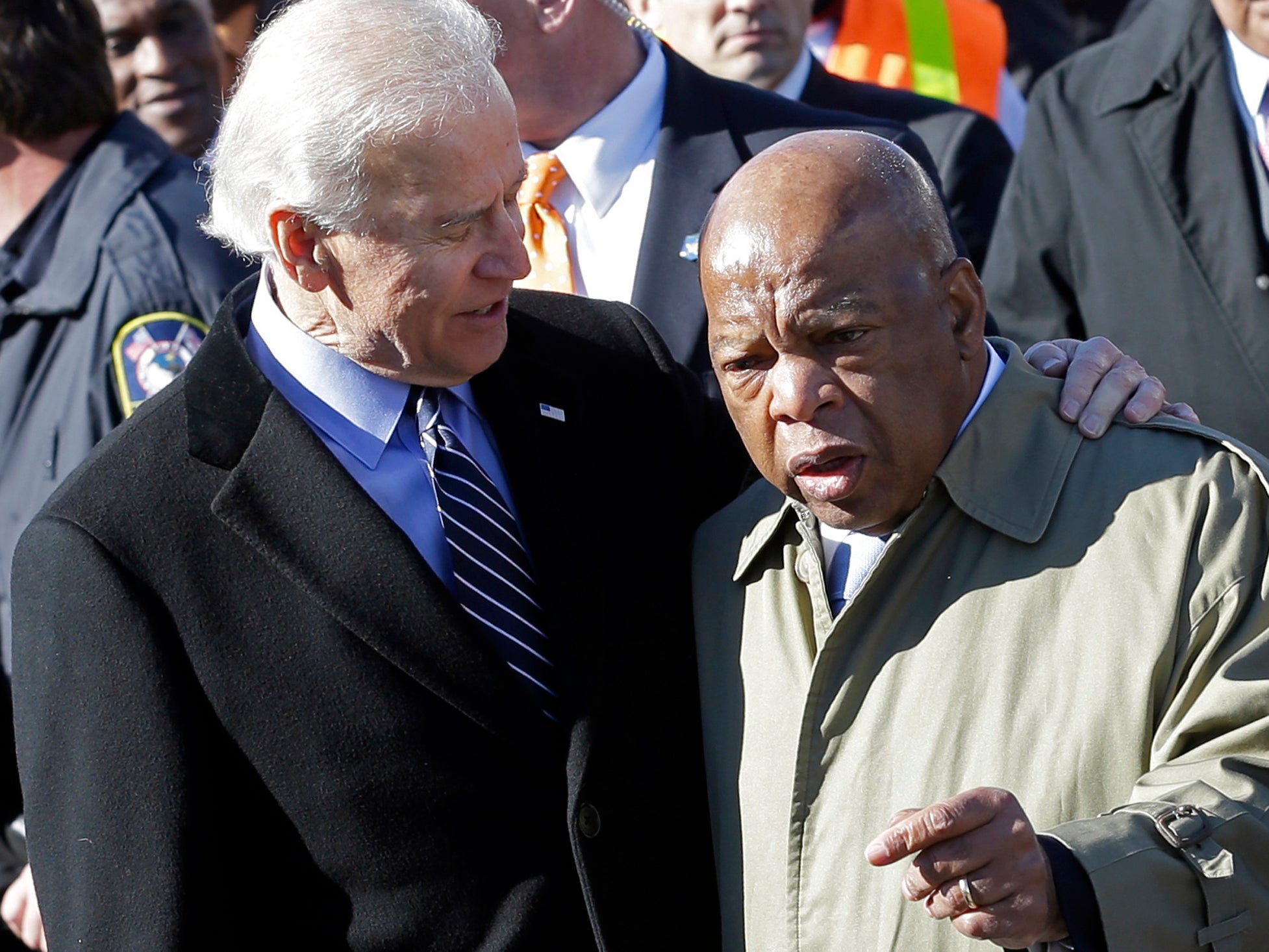 John Lewis with Joe Biden (AP)