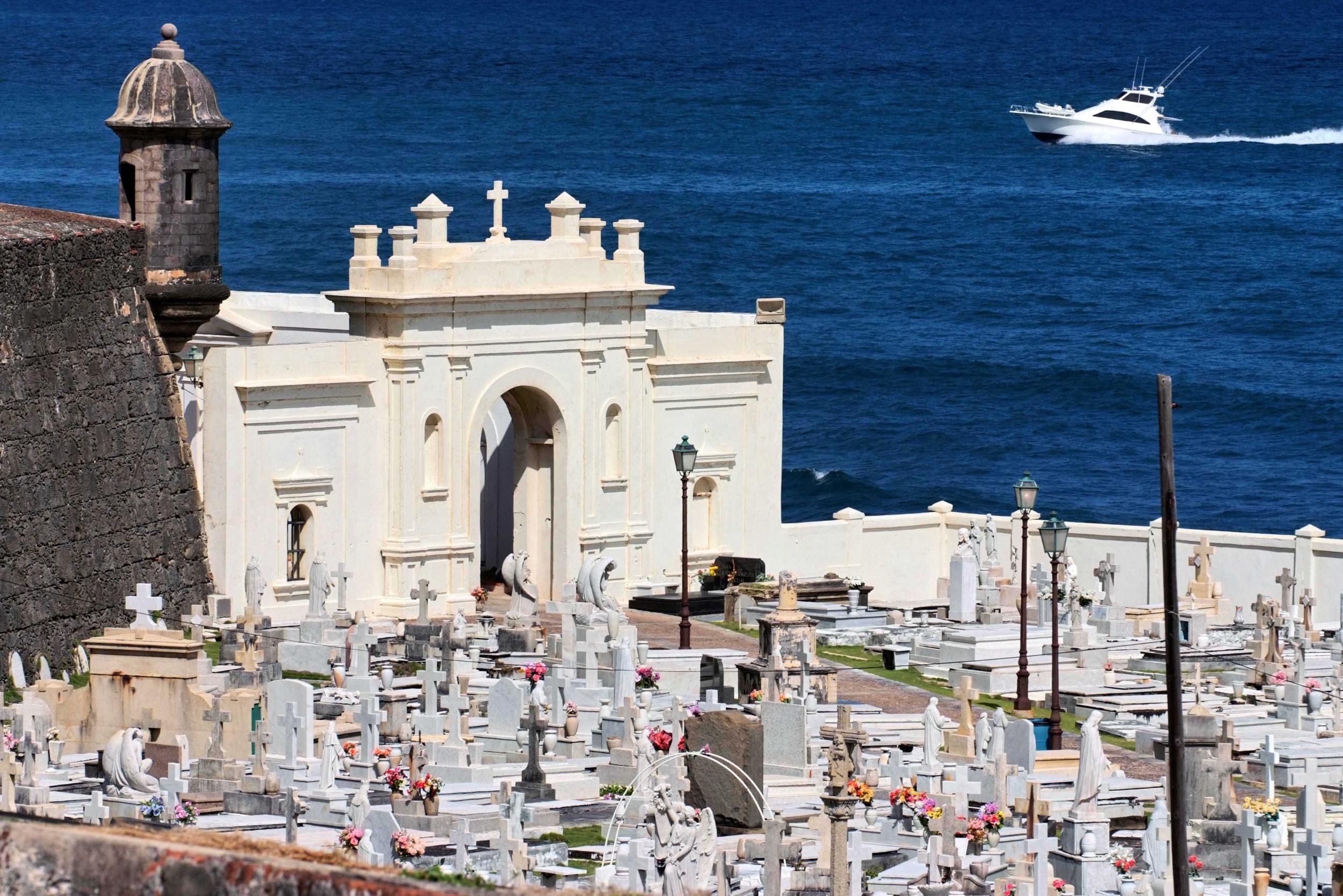 The Santa Maria Magdalena Cemetery in San Juan