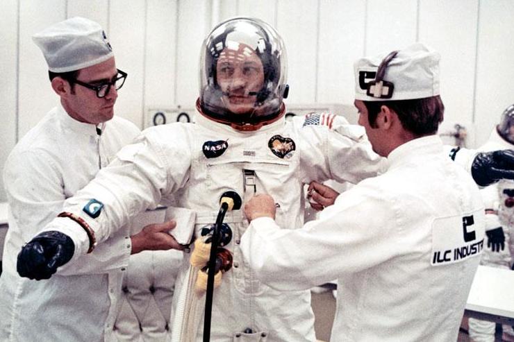 Jack Swigert suits up