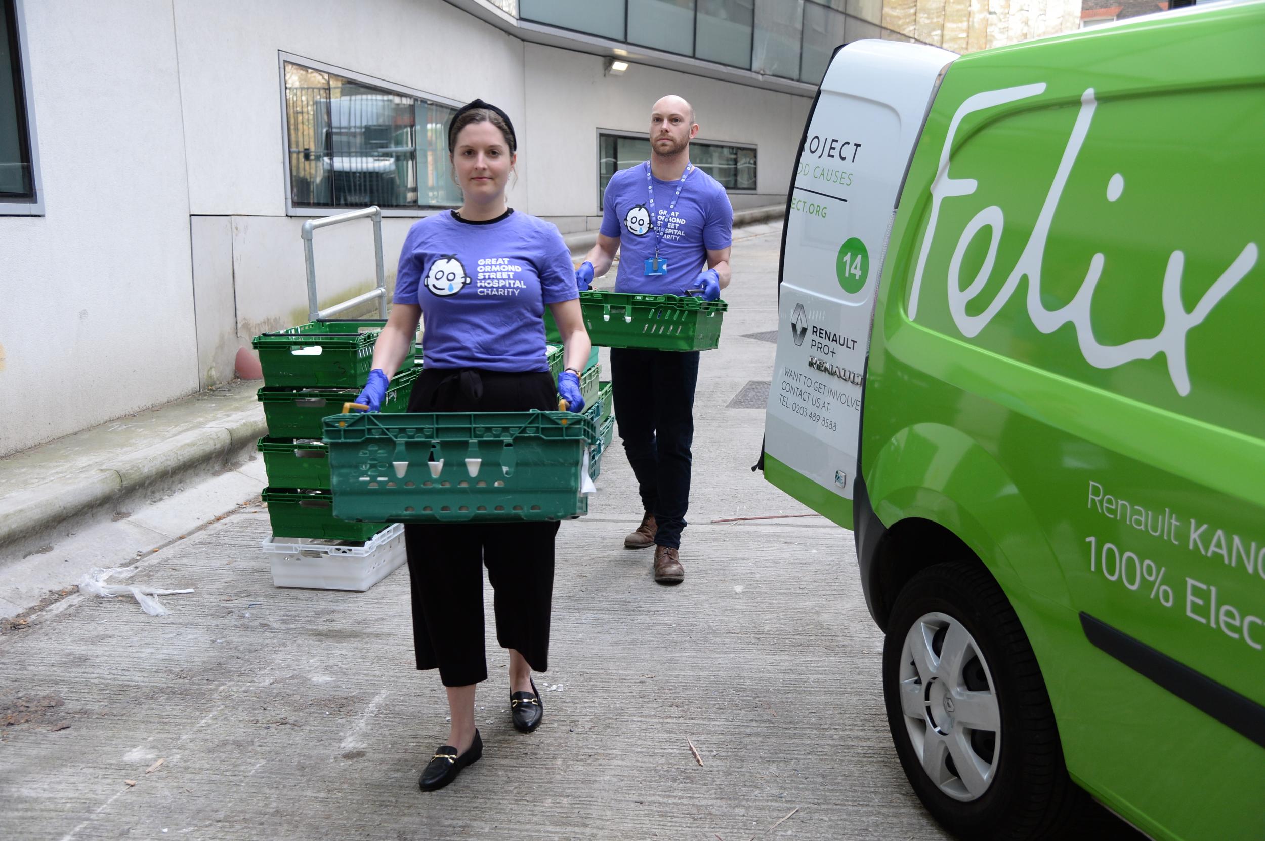 Special delivery: Felix Project delivers food to Great Ormond Street Hospital