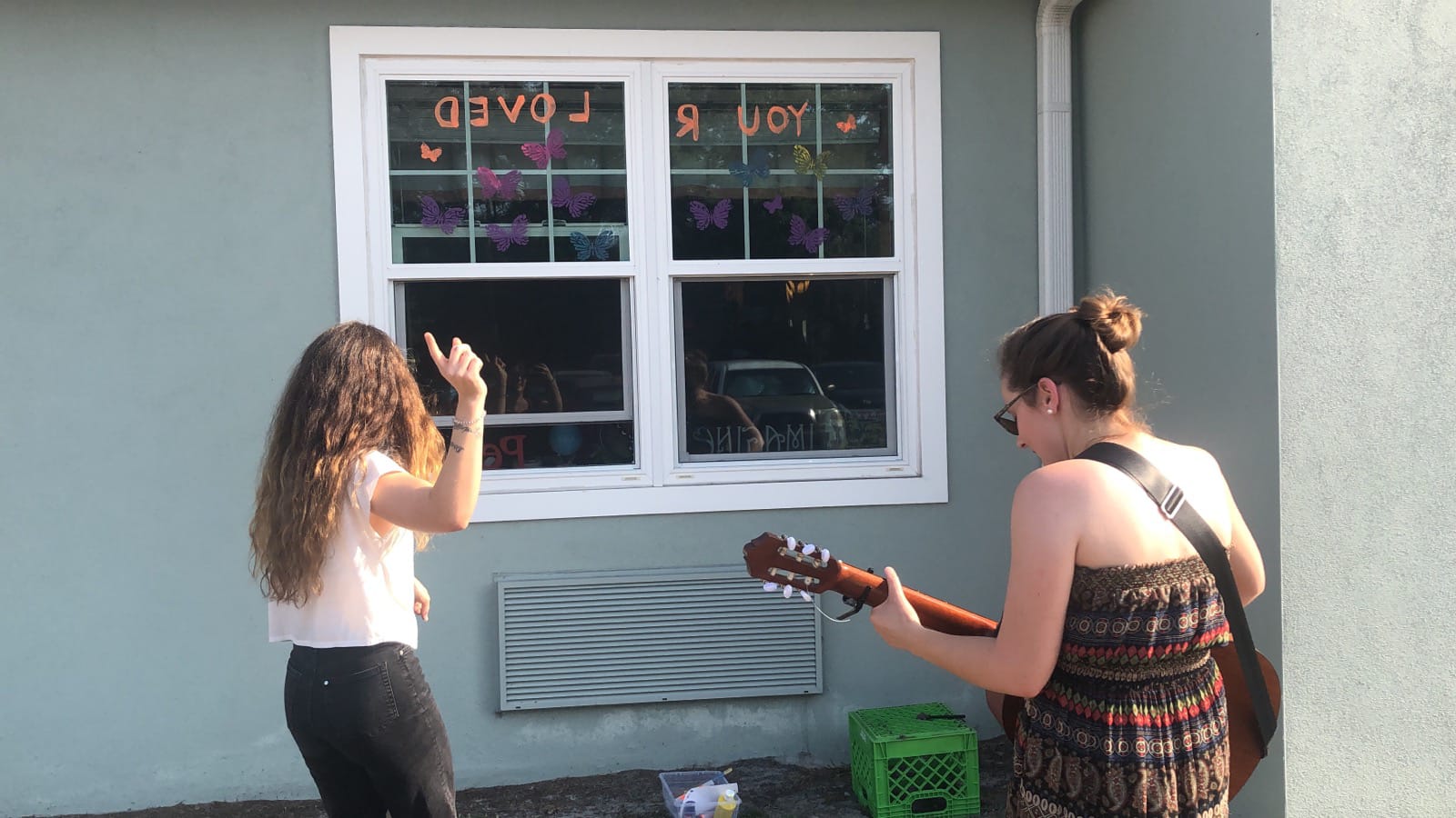 Staff at a Seasons Hospice & Palliative Care hospice provide music therapy to a patient who is socially isolated and at the end of life.