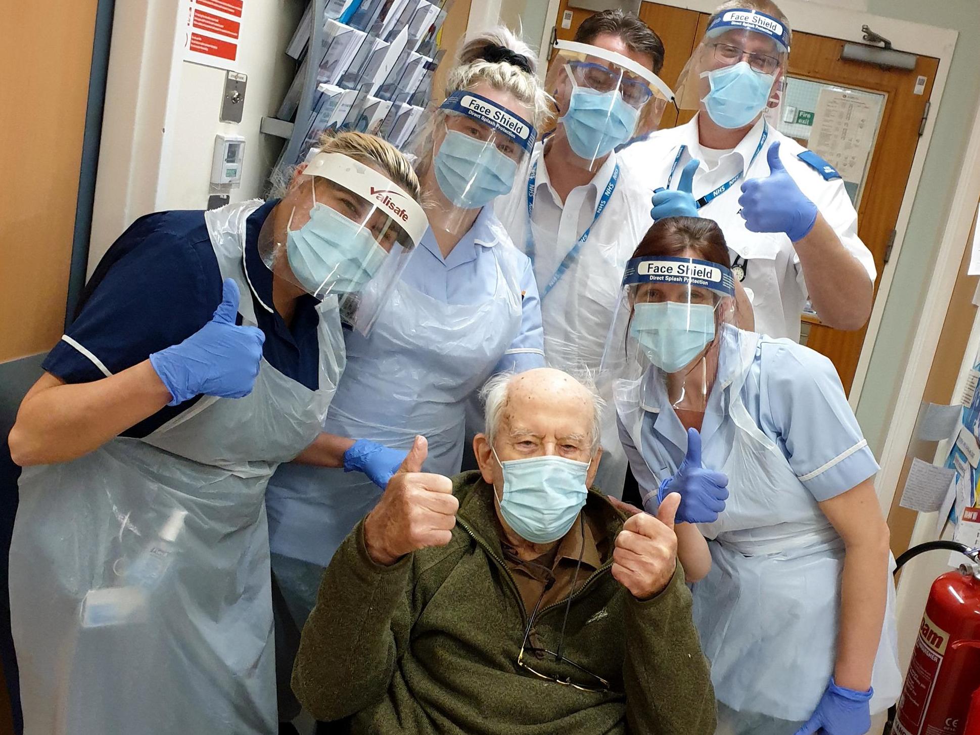 Keith Watson, 101, recovered from coronavirus and went home after being treated at Alexandra Hospital in Worcester