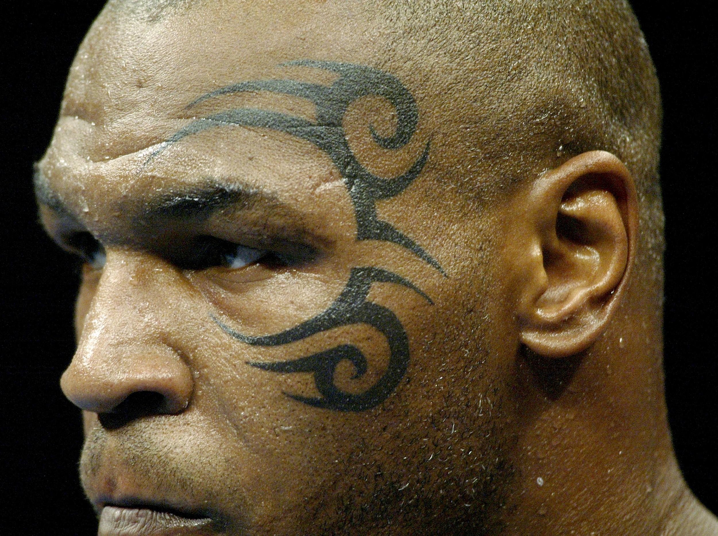 Tyson got the tattoo shortly before he was meant to fight