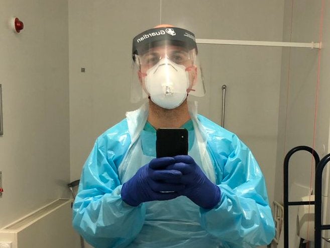 Hassan Akkad, a Syrian refugee in London, has started working as a cleaner for the NHS as the UK battles its coronavirus pandemic