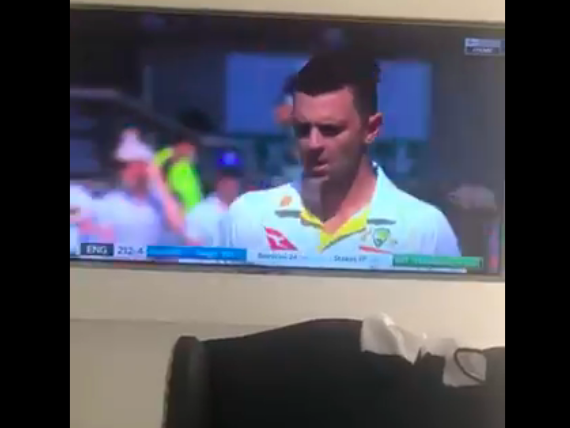 Ben Stokes tweeted a video showing himself watching... himself