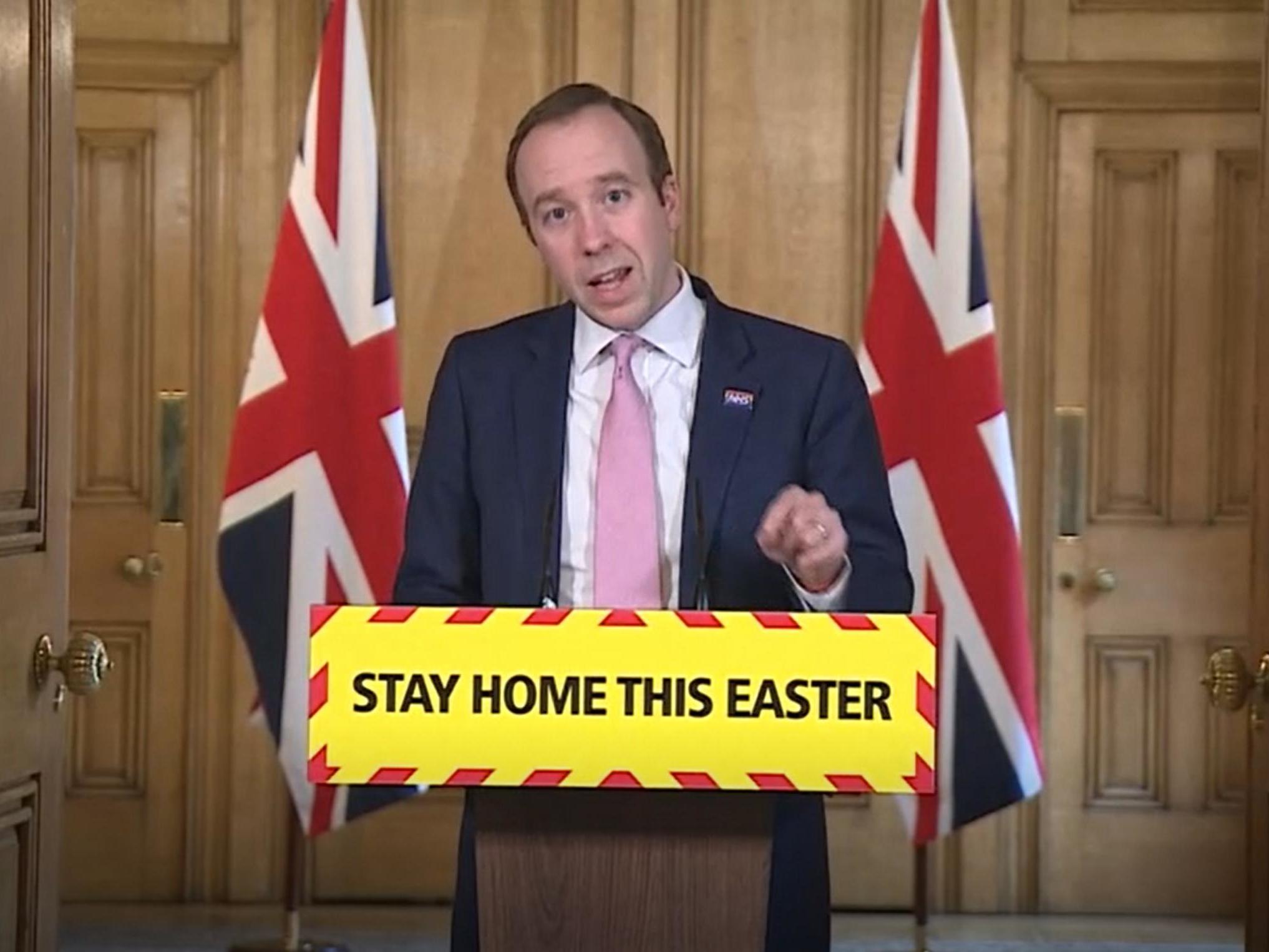 Matt Hancock, the health secretary