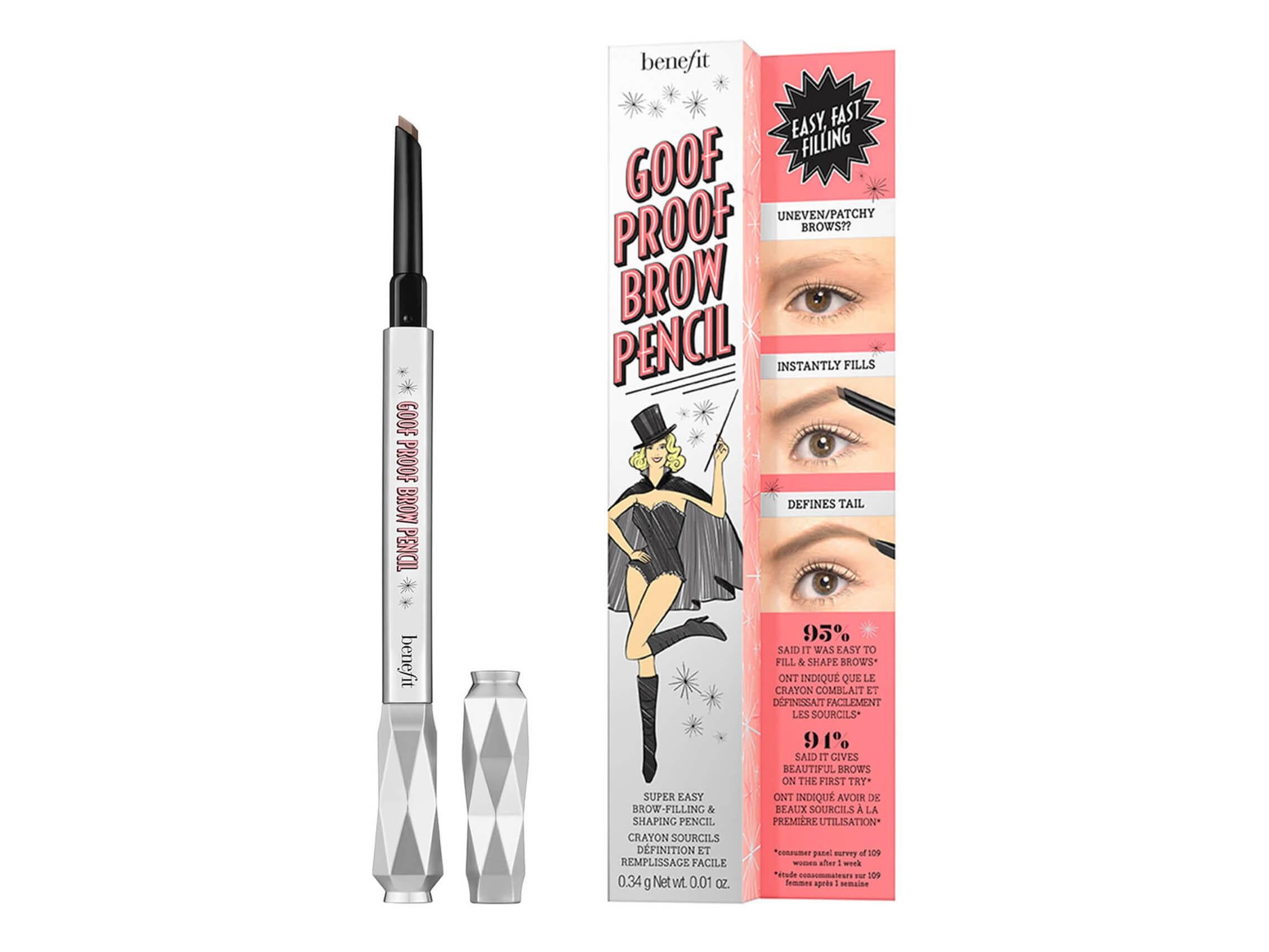 Benefit's goof proof brow pencil, £18, LookFantastic