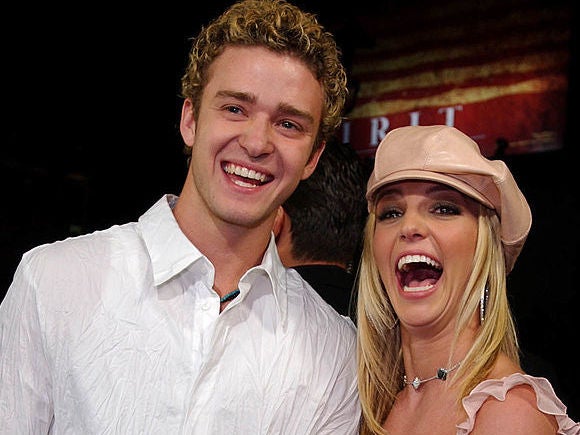 Britney Spears and Justin Timberlake at the 2002 premiere of Spears' film 'Crossroads.’ The two a-listers were a couple during their rise to fame.