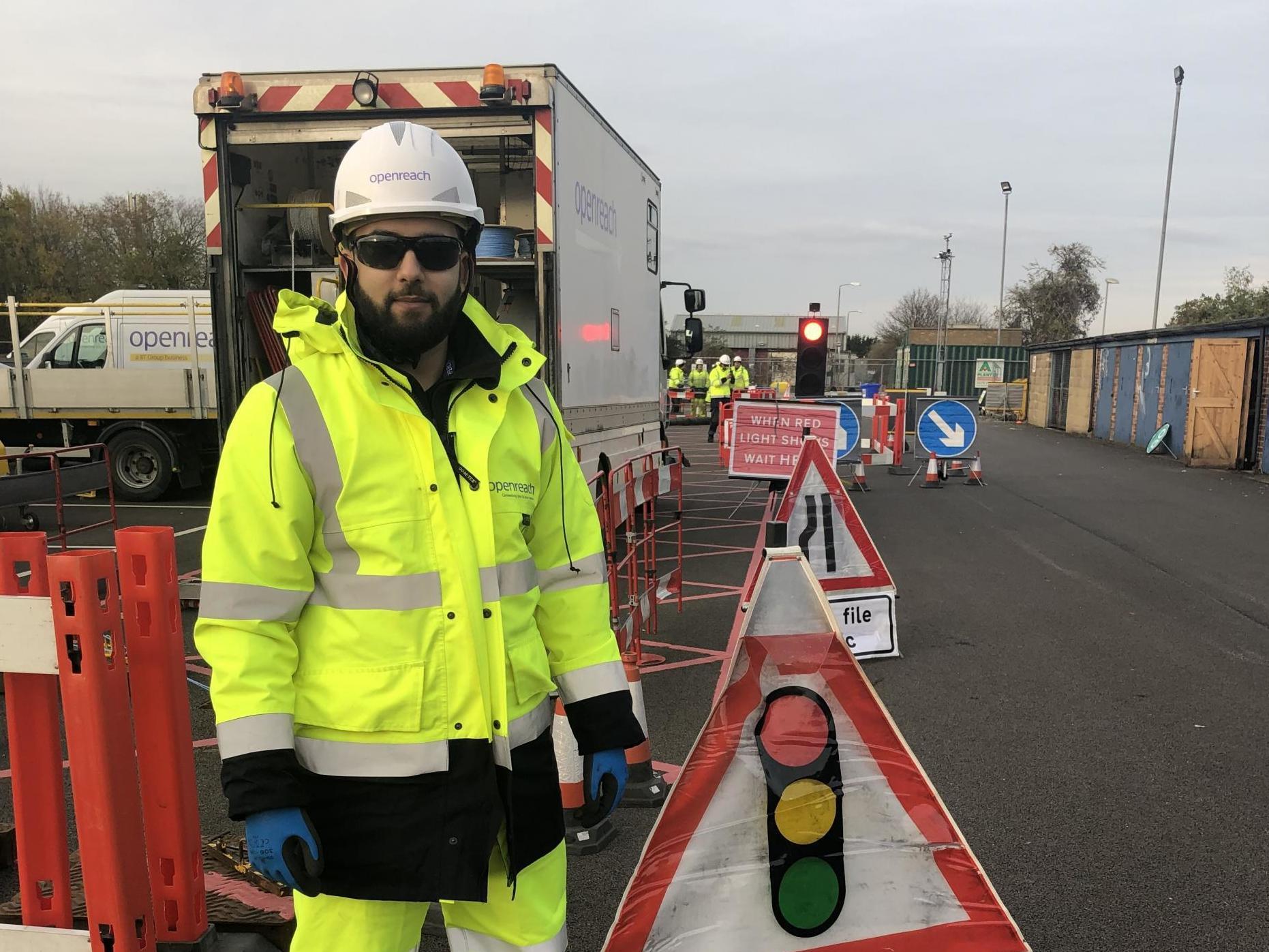 Openreach engineer Michael Demetroudi