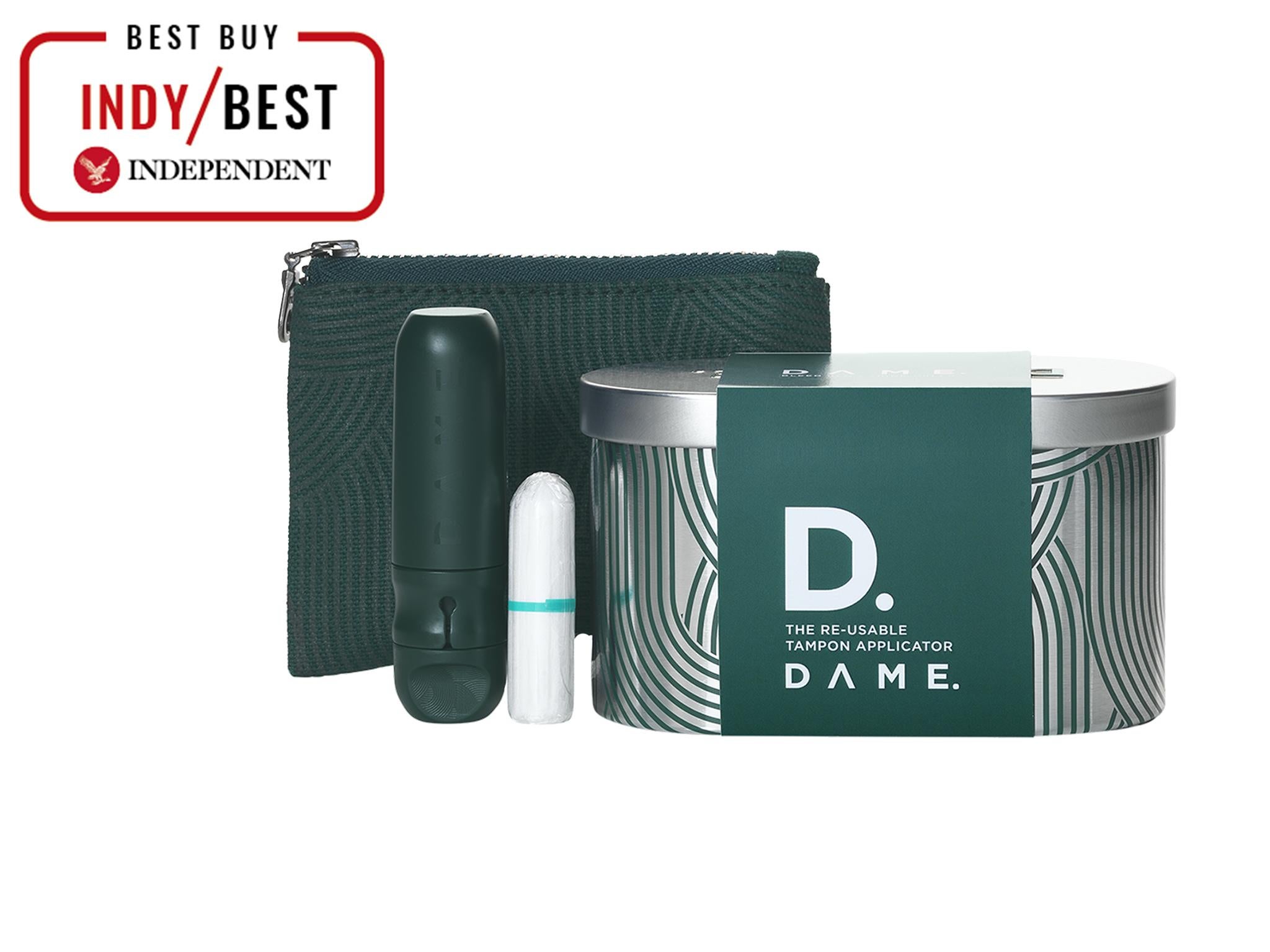 For a greener cycle, try this reusable applicator tampon set from DAME that will last you up to a decade (The Independent)