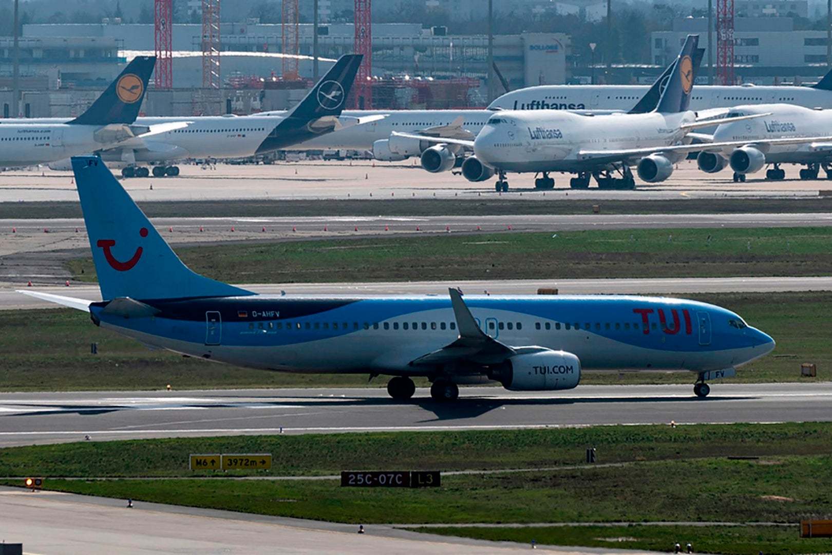 Tui has been offering vouchers to those affected by the pandemic (AFP/Getty)