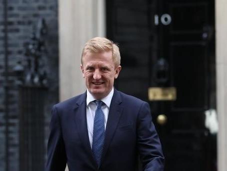 Culture secretary Oliver Dowden outside No 10