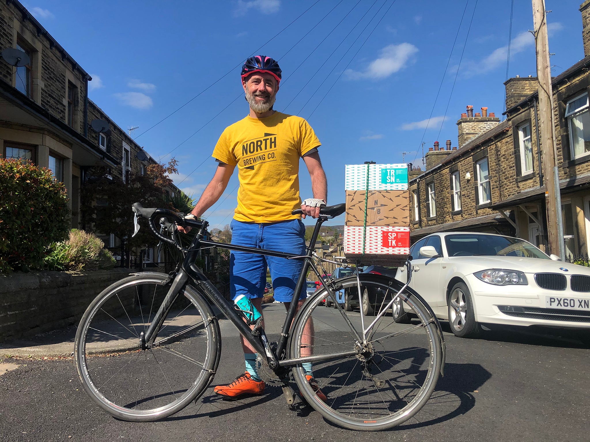 Small businesses are delivering on borrowed vans and converted bikes