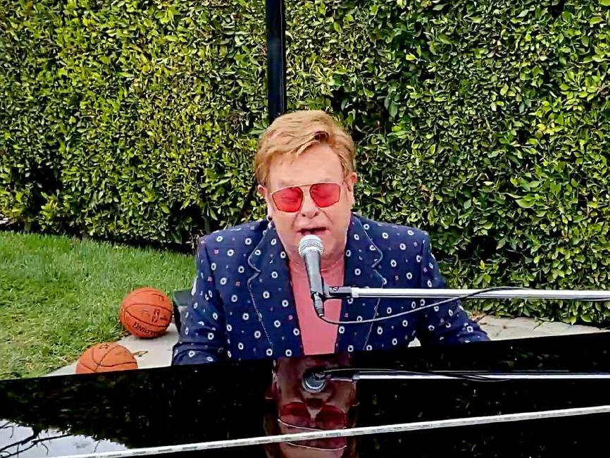 Elton John performs ‘I’m Still Standing’ during One World: Together at Home