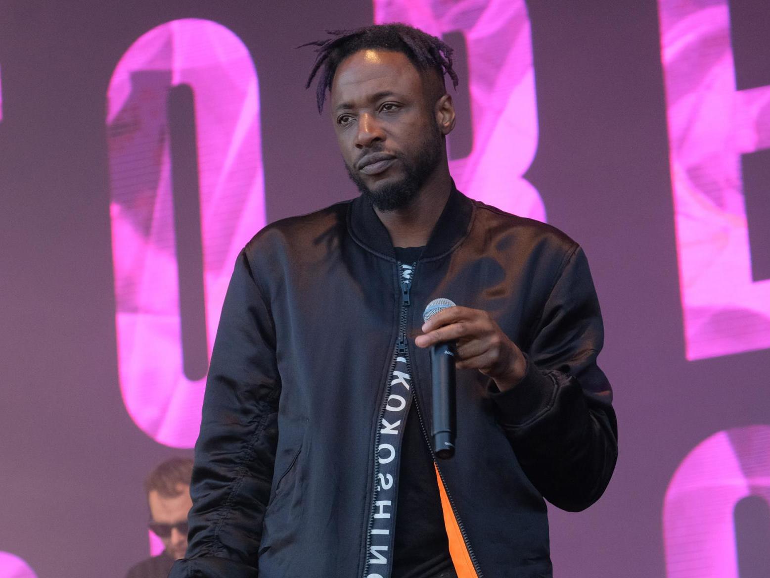 Graham performs as Metropolis in Foreign Beggars at Secret Solstice Festival in 2019