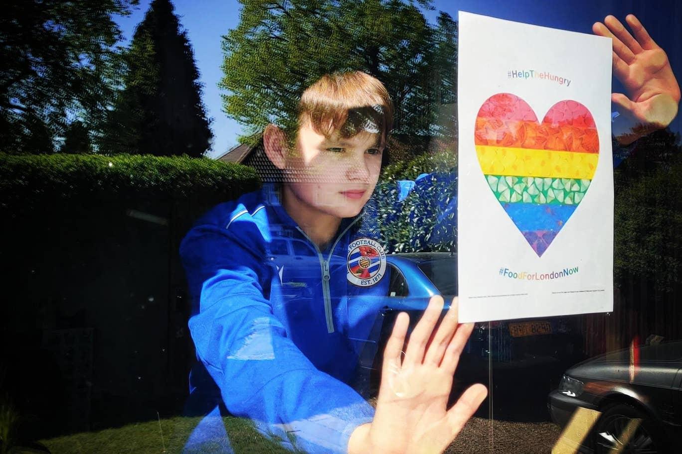 The heart is a symbol of solidarity and hope to support the Independent's Help The Hungry campaign