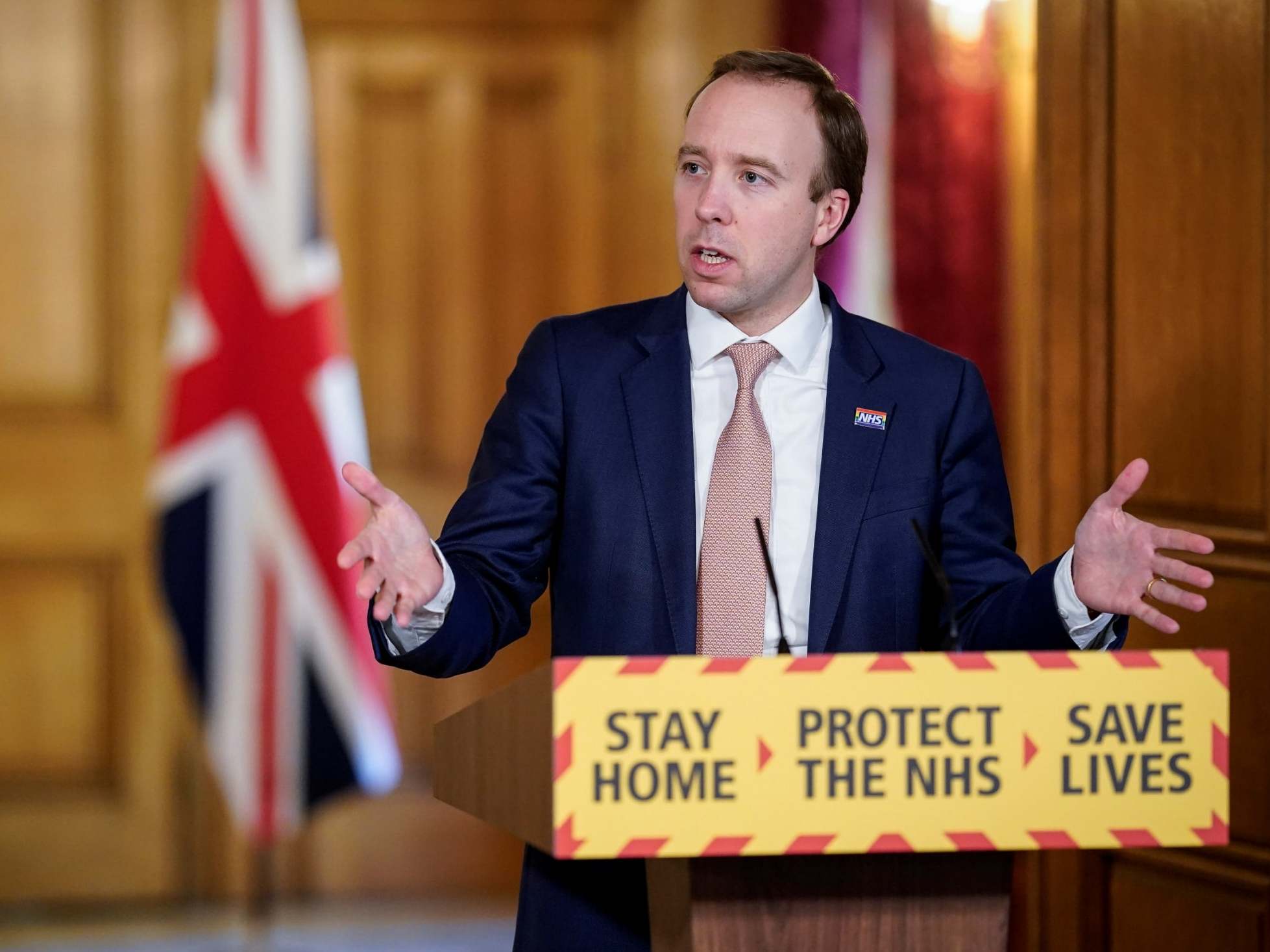 Health Secretary Matt Hancock speaks during a daily digital news conference on the coronavirus outbreak