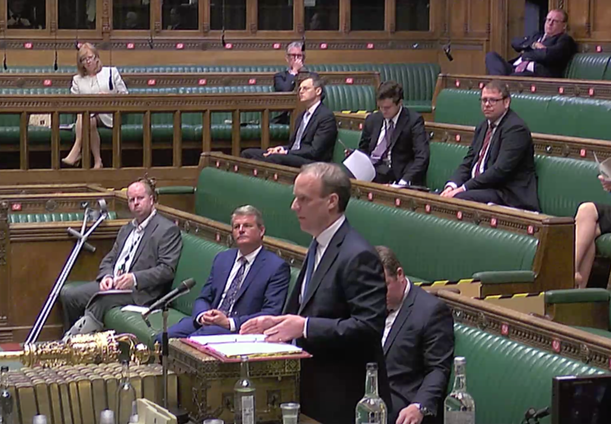 Only a few dozen MPs attended the first virtual PMQs