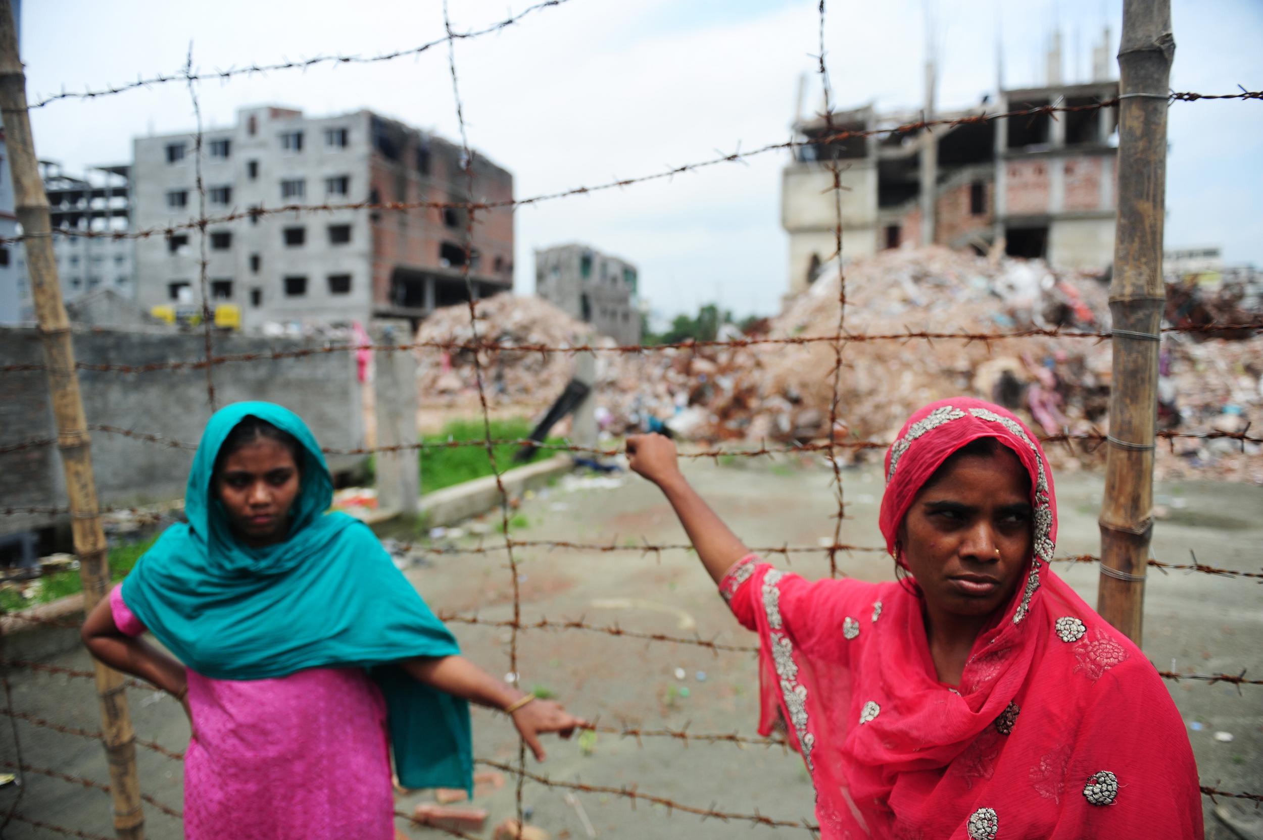 The collapse of Rana Plaza highlighted the appalling working conditions many clothes are made in (Getty)