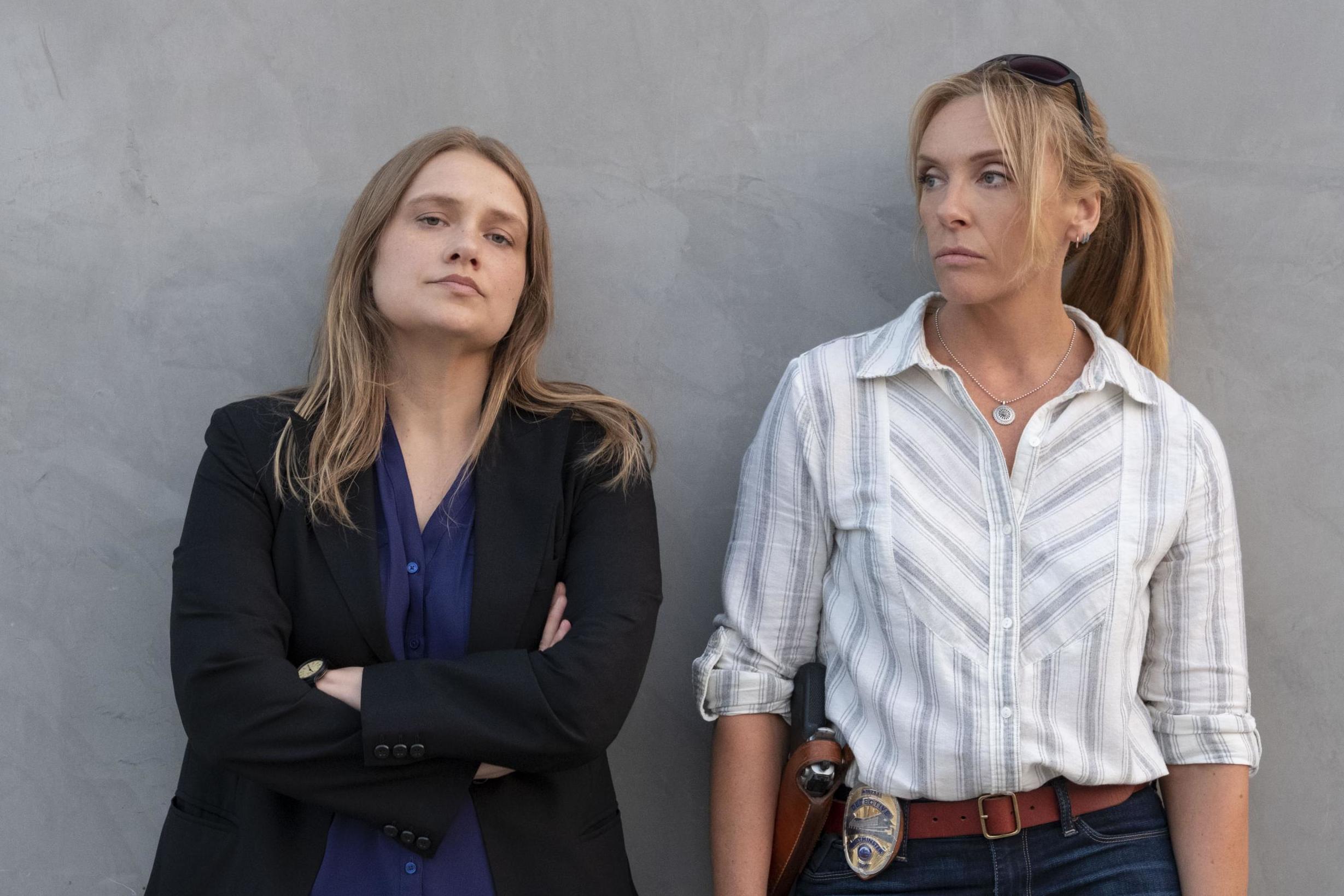 Merritt Wever and Toni Collette in Netflix's 'Unbelievable'.