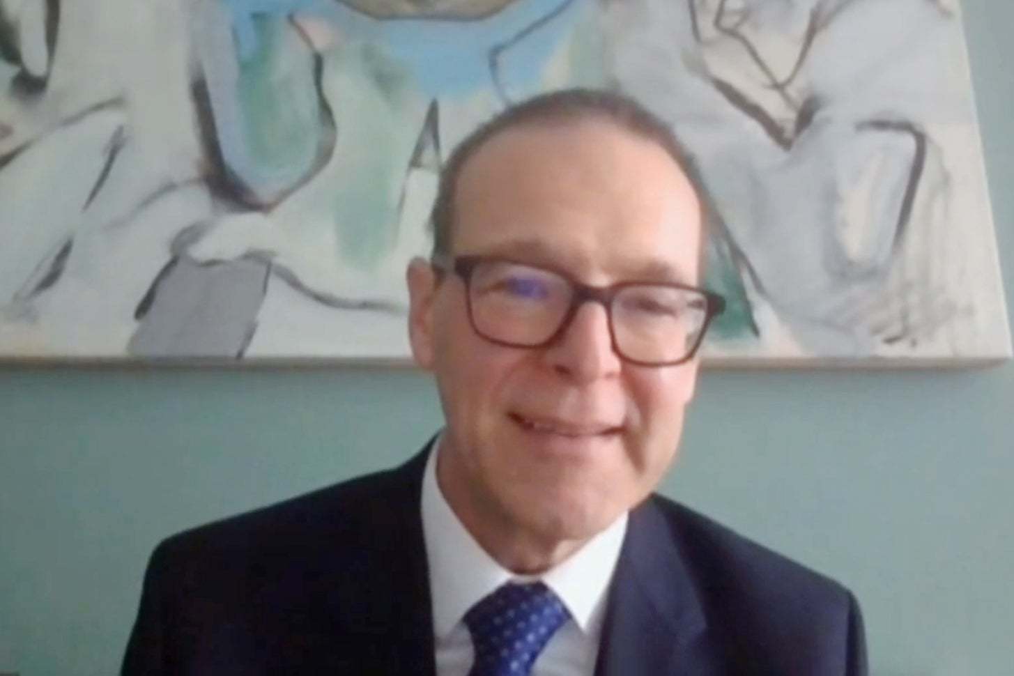 Sir Simon McDonald gives evidence by videolink to the Commons Foreign Affairs Committee in April