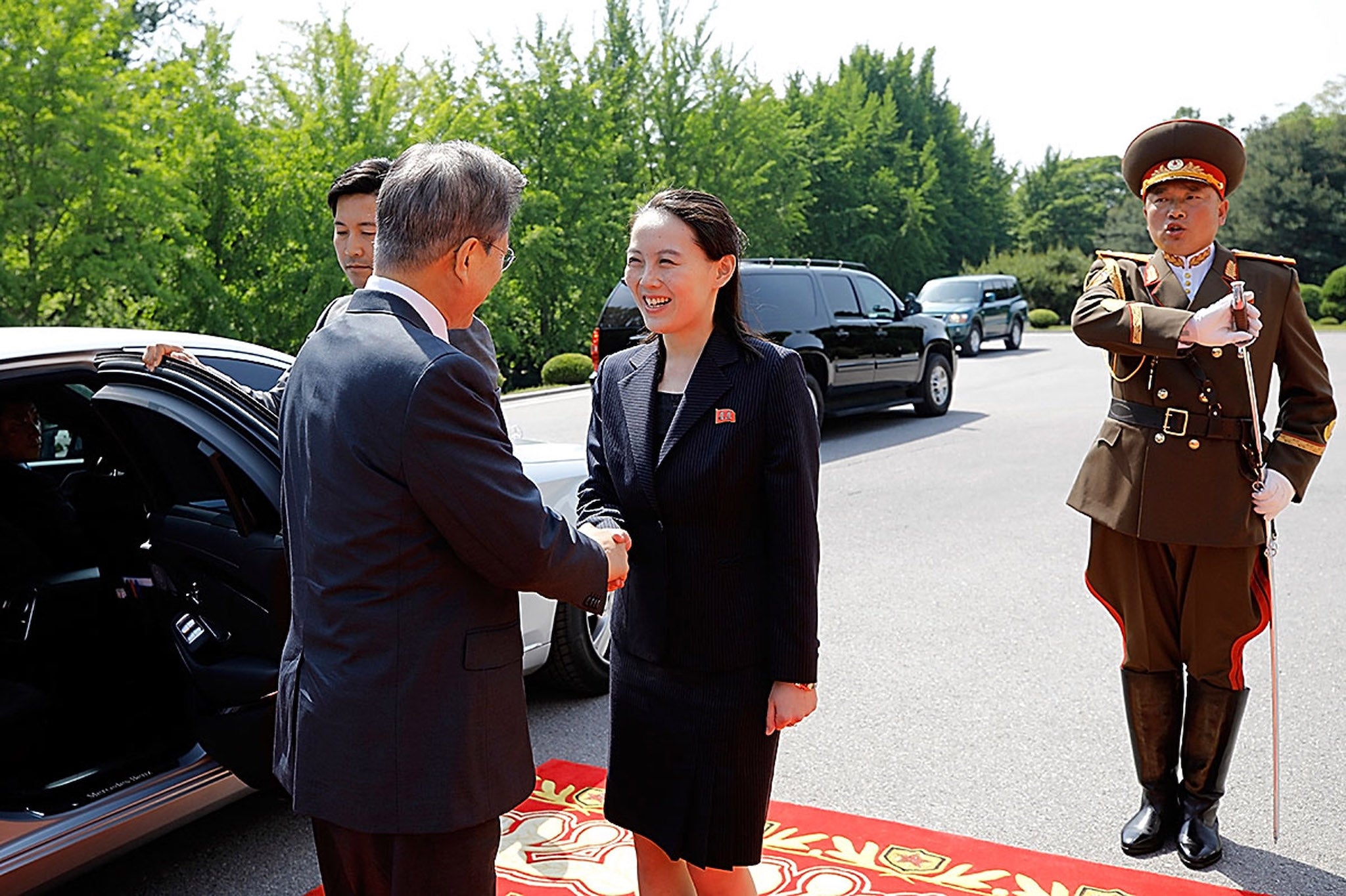 Kim Yo-jong has attended several meetings with the South Korean president Moon Jae-in on her brother’s behalf