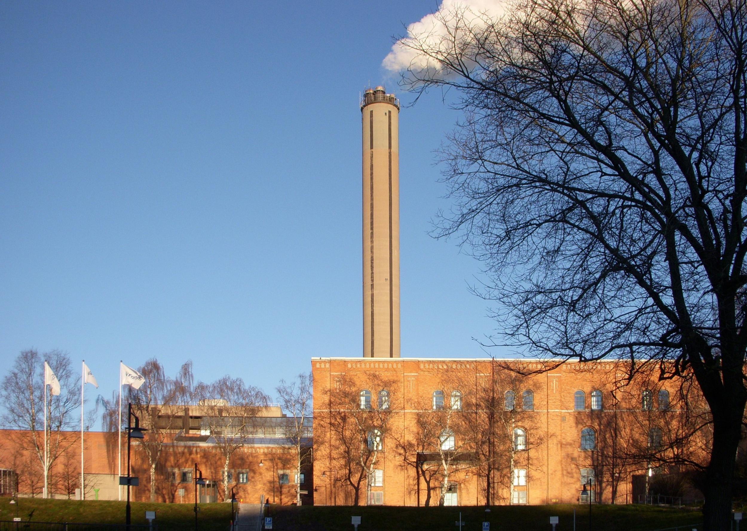 The plant at Värtaverket, in Hjorthagen in eastern Stockholm, pictured in 2008