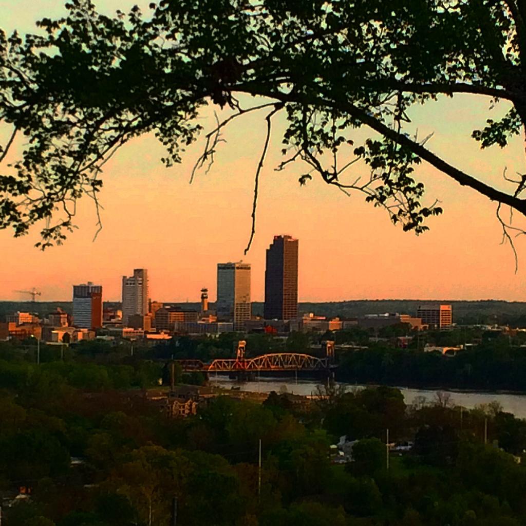 View of Little Rock from Fort Roots